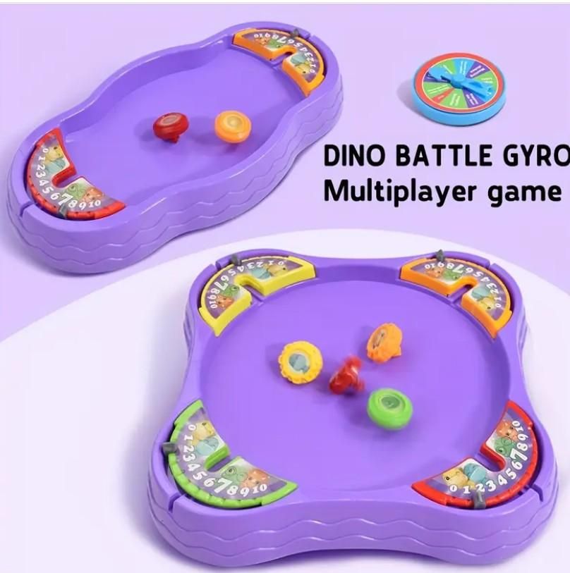 Dino Battle Gyro Spinning Toys & Fun Board Games for Kid's