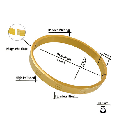 Unisex Gold Plated Kada