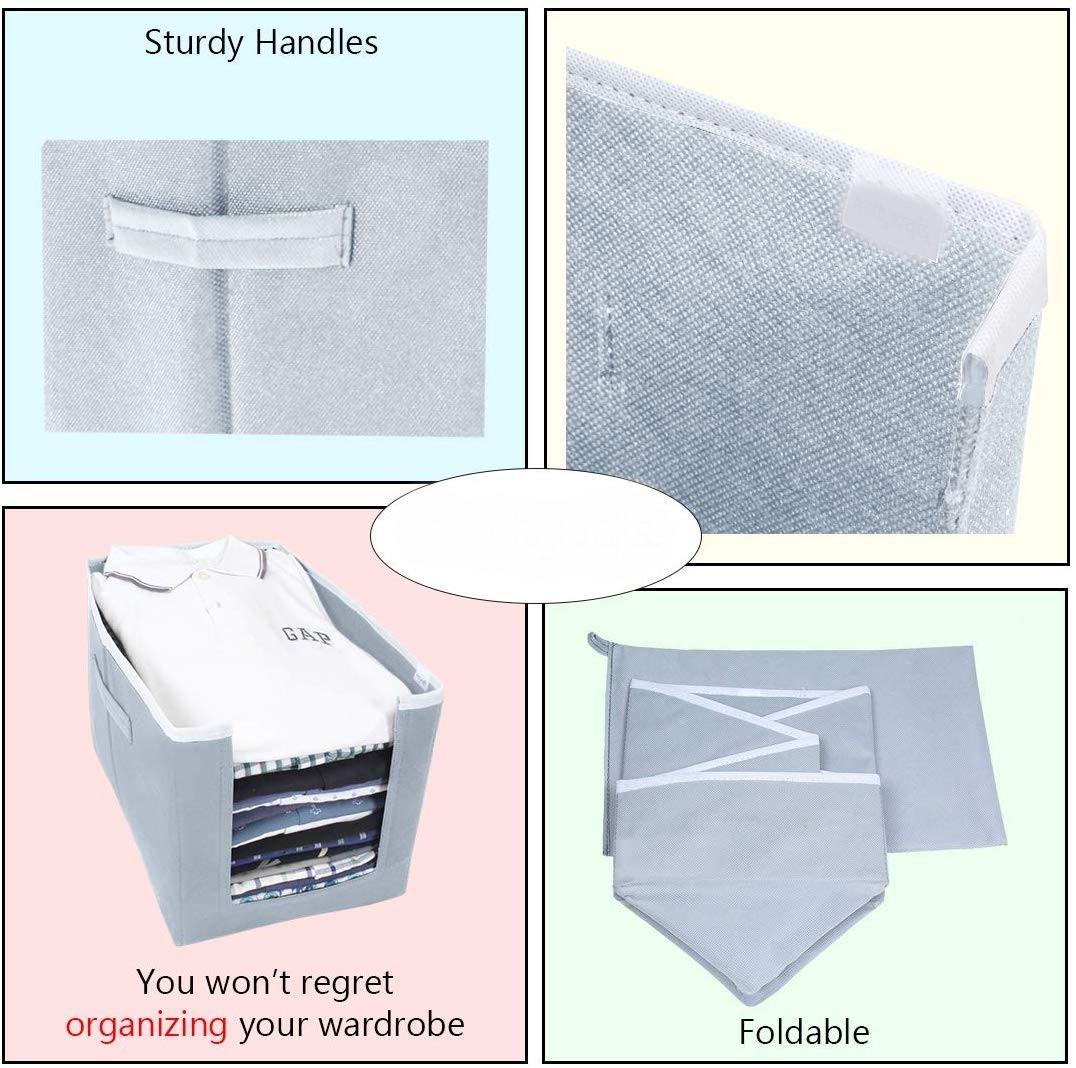 Cloth Organizer - Non Woven Foldable Cloth Organizer (Pack of 2)