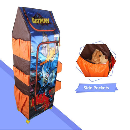 Cloth Organizer - 5 Shelf Folding Wardrobe Organizer With Wheels