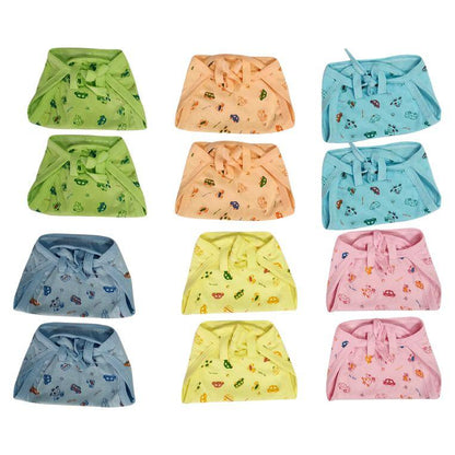 Kids Printed Nappy Set (Pack of 12)