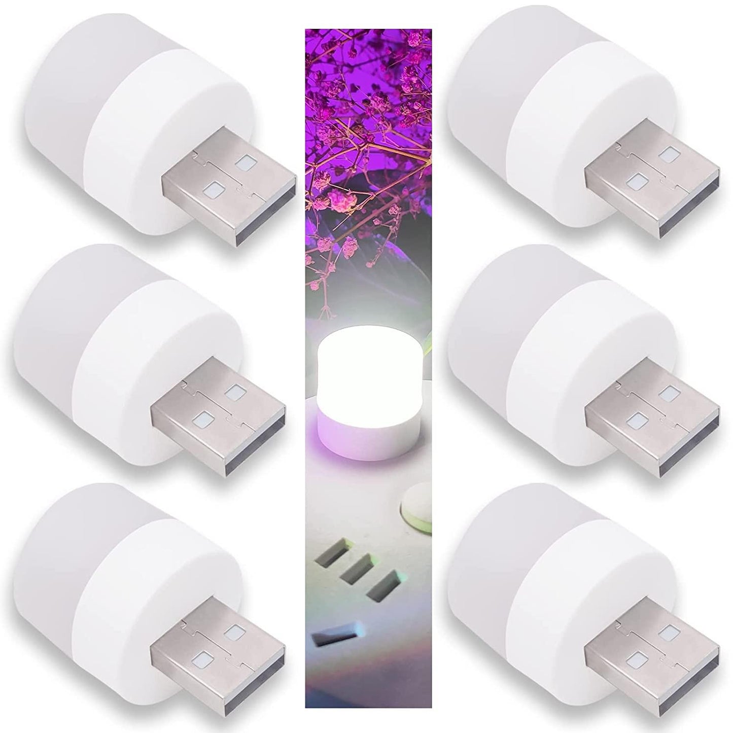 Mini Led Light Night For Kids (Natural White) - Pack of 6
