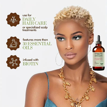 Rosemary Mint Scalp & Hair Strengthening Oil (Combo)