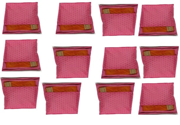 Polka Dots Saree Organizers (Pack of 12)