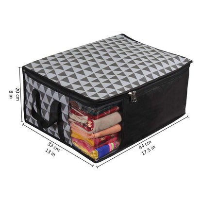 Saree Cover - Printed Non Woven Saree Cover for Wardrobe (Pack of 9)