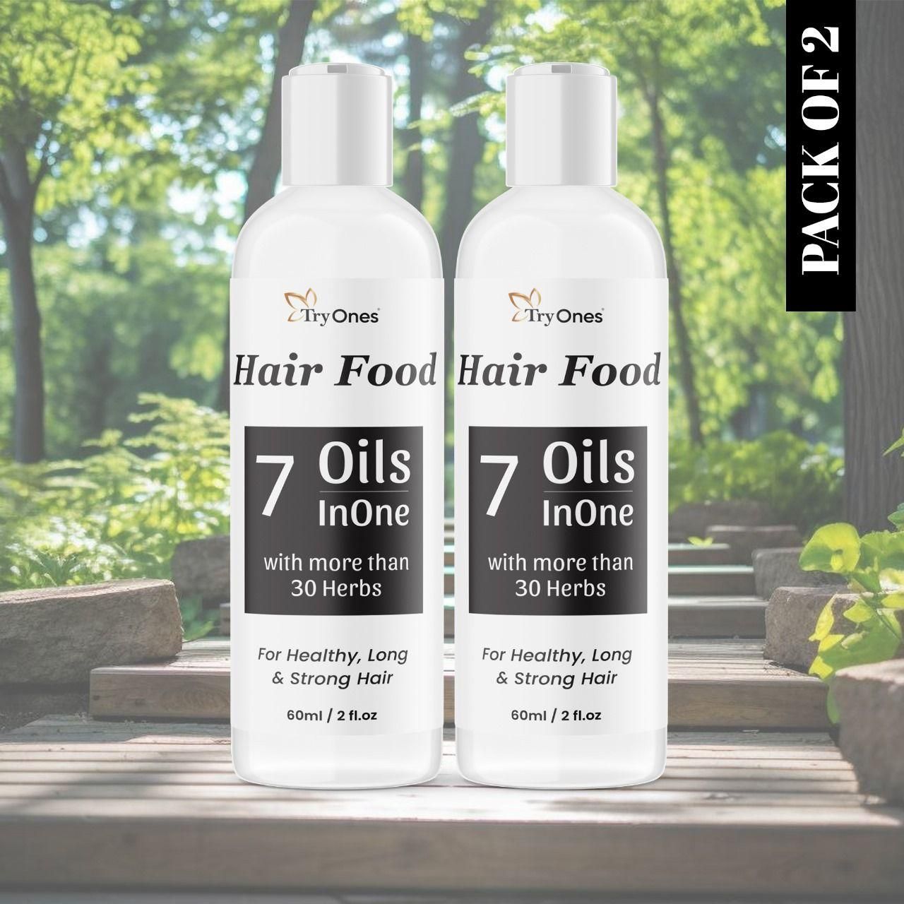 Hair Food 7 Oils InOne with more than 30 Herbs 120ml Pack of 2