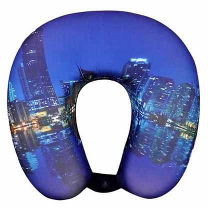 Neck Pillows - U Shape Printed Travel Neck Pillow